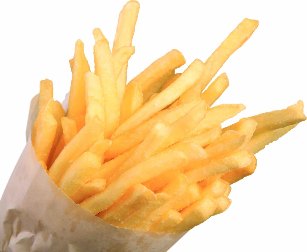 Des frites cuites au four